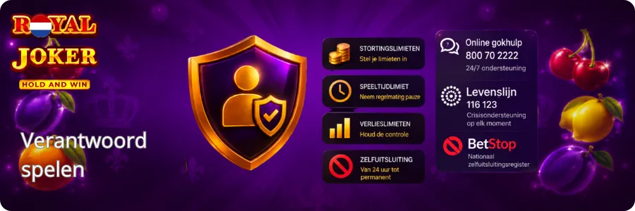 Tools voor verantwoord spelen voor Royal Joker-spelers in Nederland